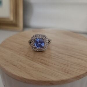 Bright Blue Stone Ring